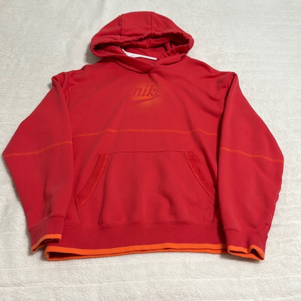Nike Red and Orange Athletic Hoodie